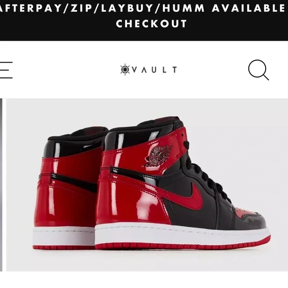 THE VAULT - NIKE AIR JORDAN 1 RETRO HIGH OG PATENT BRED - Picture 9 of 10